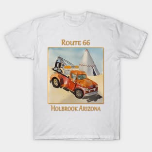 Holbrook Arizona Route 66 Tee Pee and Wrecker T-Shirt